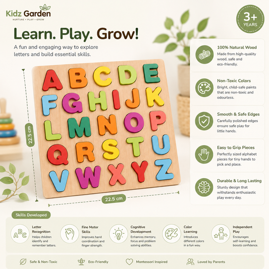 Alphabet Learning Puzzle Board