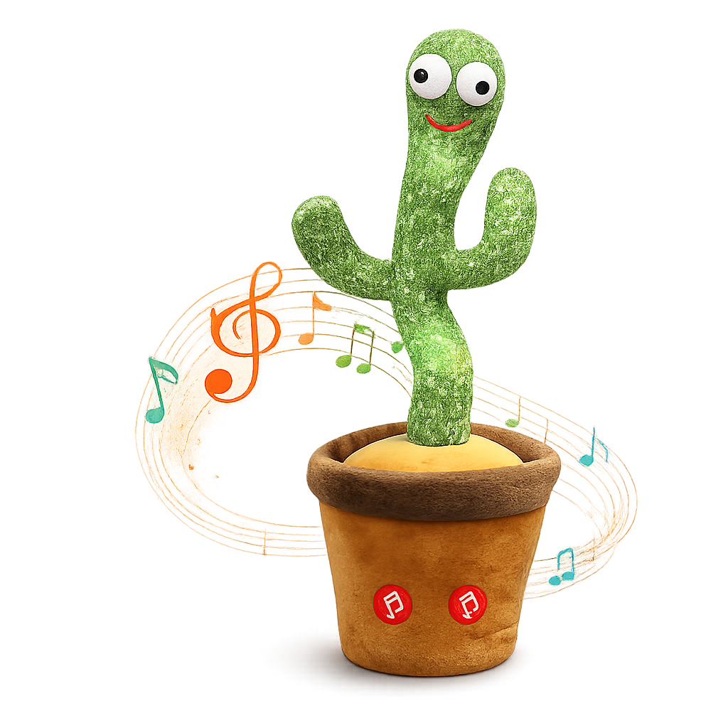 Dancing Cactus Toy with Music & Mimic Voice for Kids