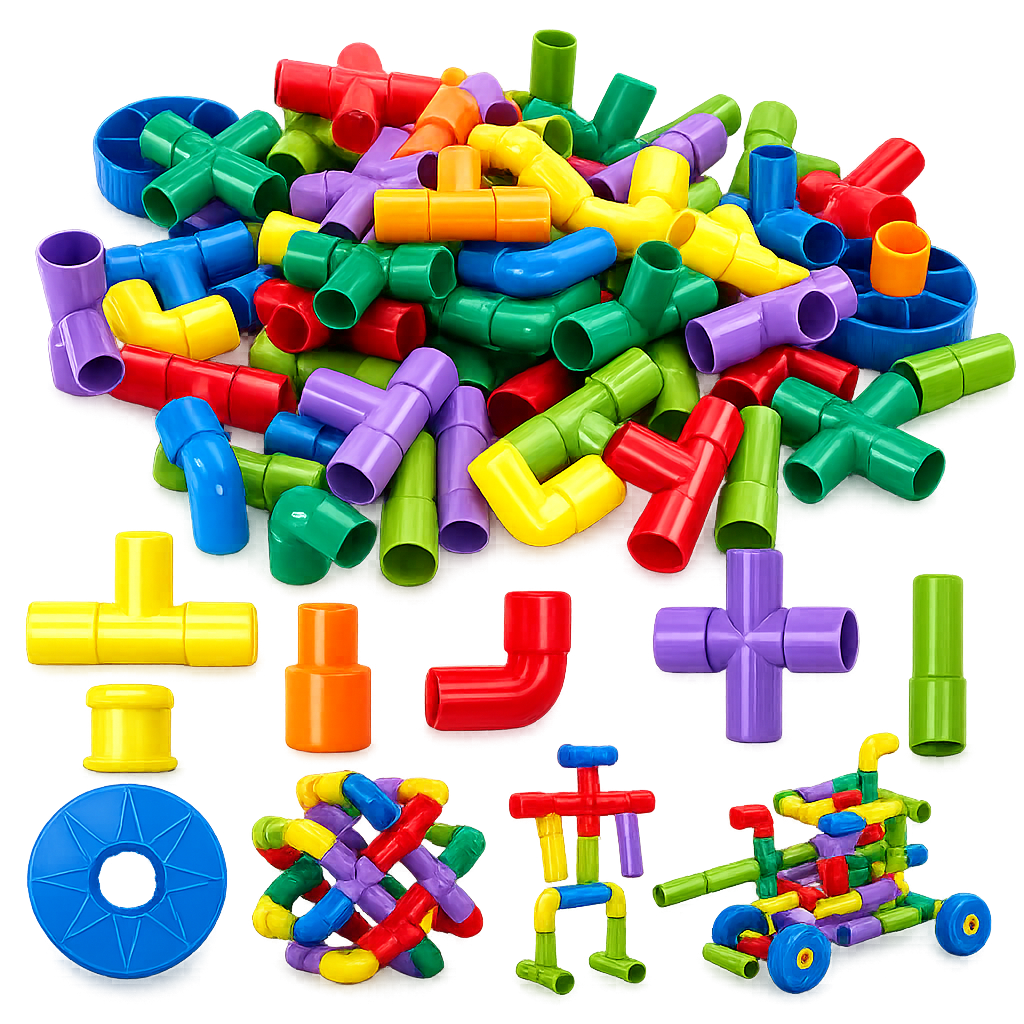 Creative STEM Pipe Construction Building Set