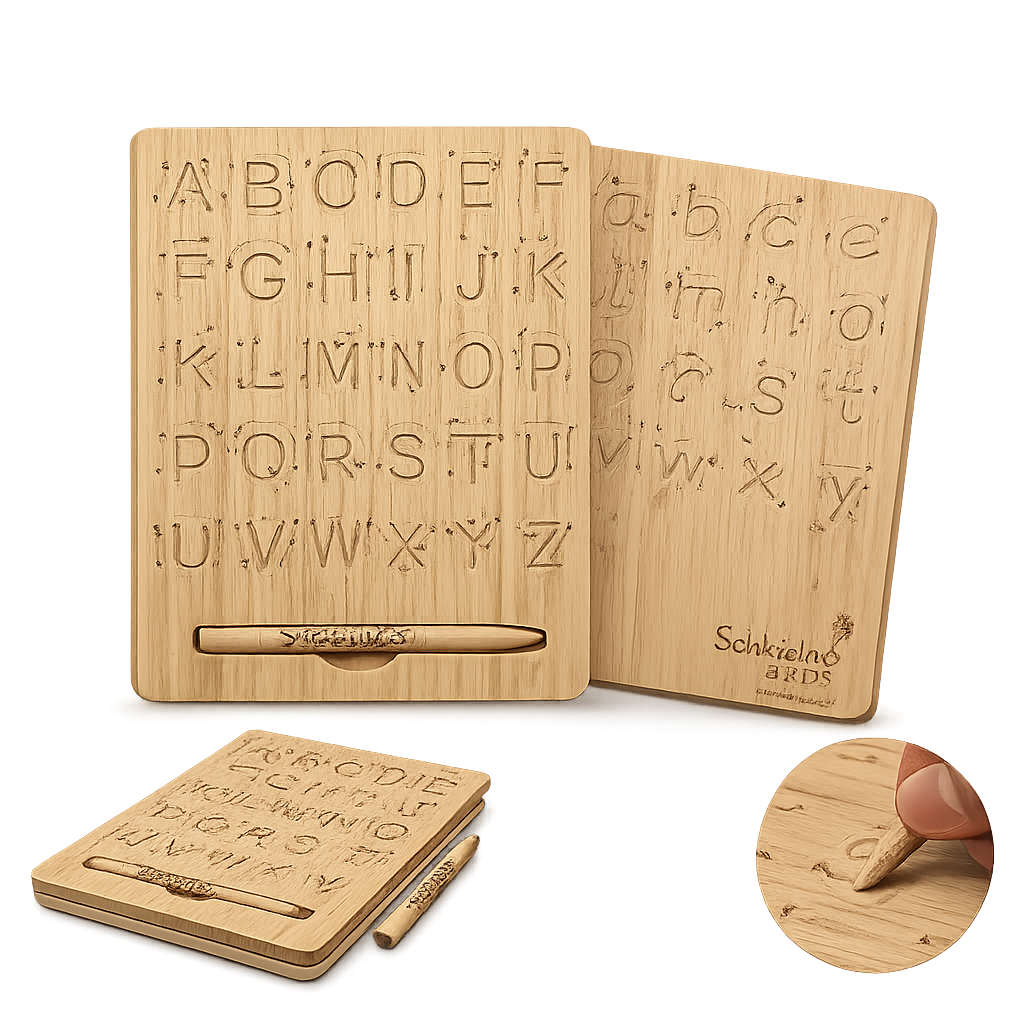 Wooden Alphabet Tracing Board