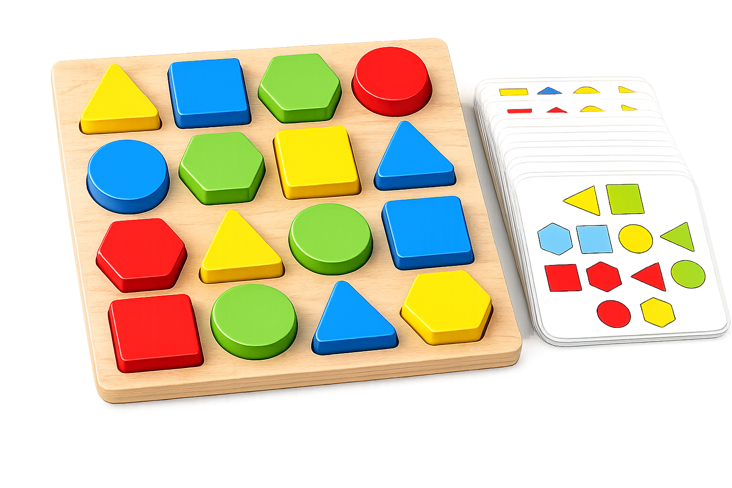 Montessori Shape Matching Puzzle Board