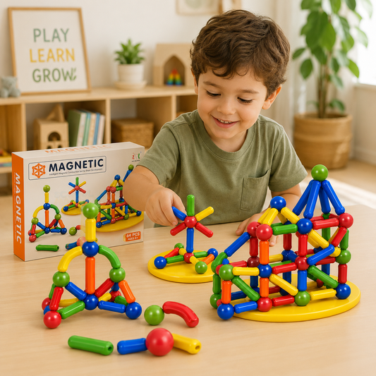 Magnetic Building Blocks – Creative STEM Learning Toy for Kids