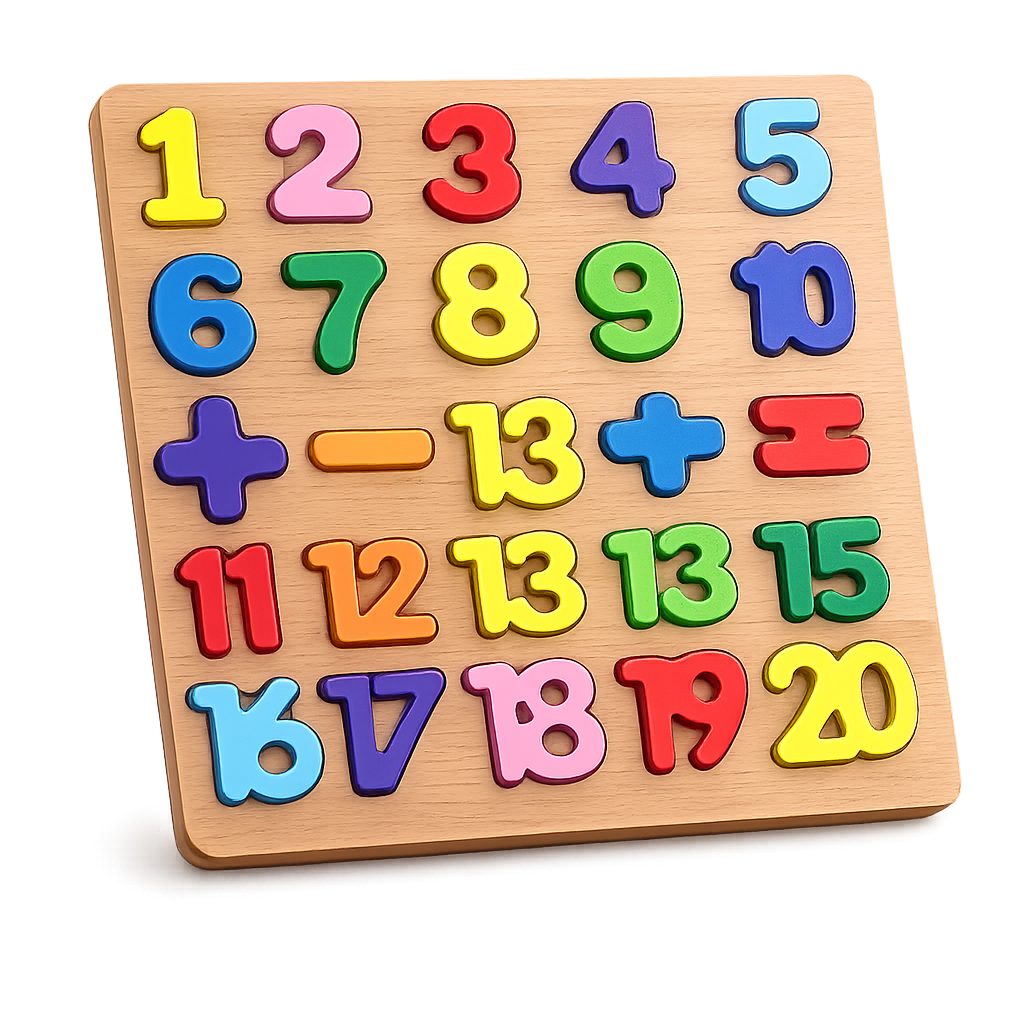 4-in-1 Wooden Learning Puzzle Board Set For Kidz