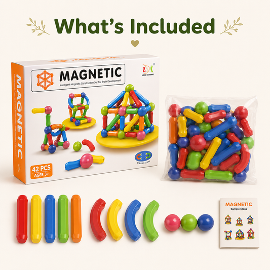Magnetic 42 pcs Construction Building Set