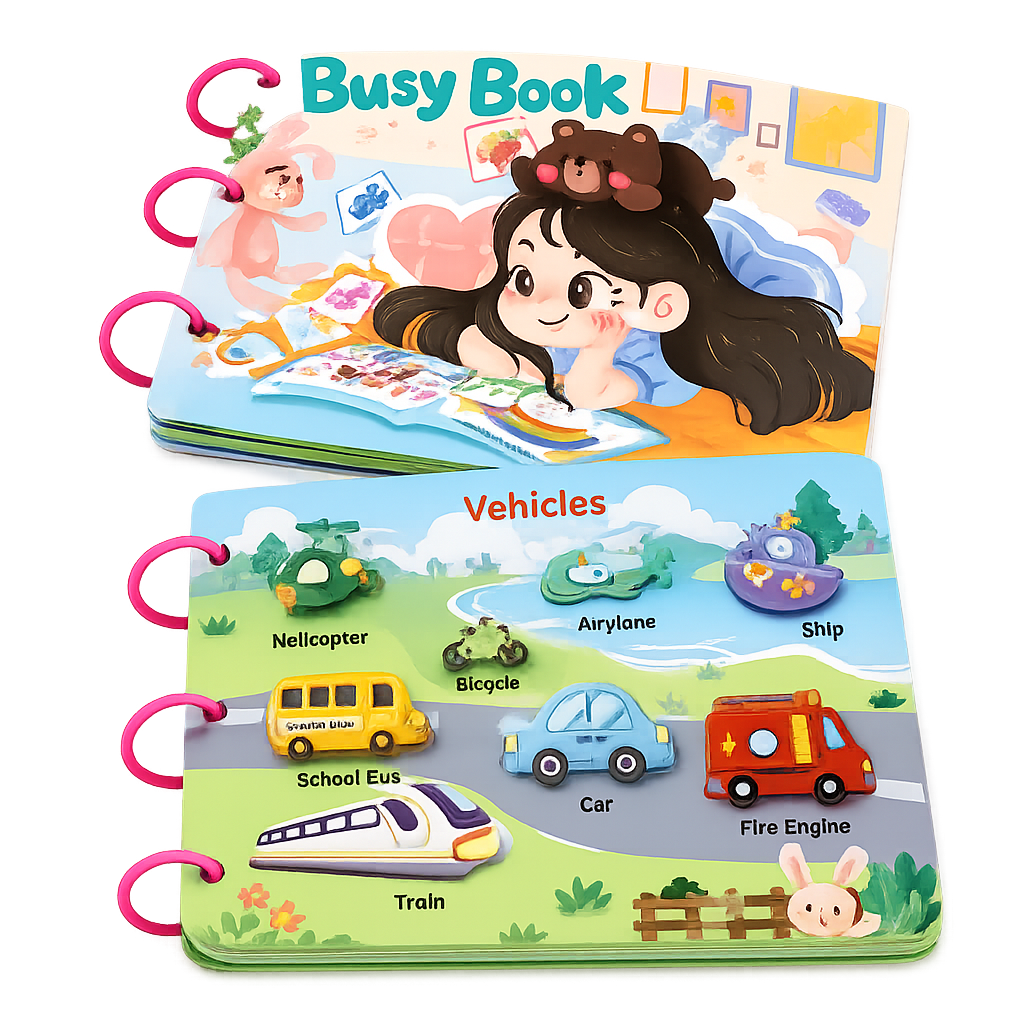 Montessori Busy Book Learning Activity Book