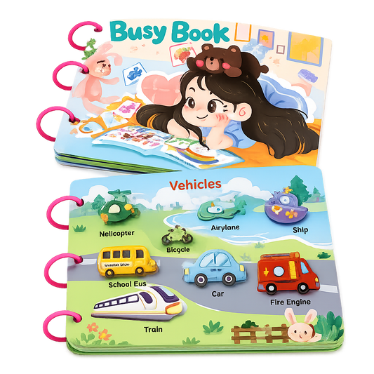 Montessori Busy Book Learning Activity Book