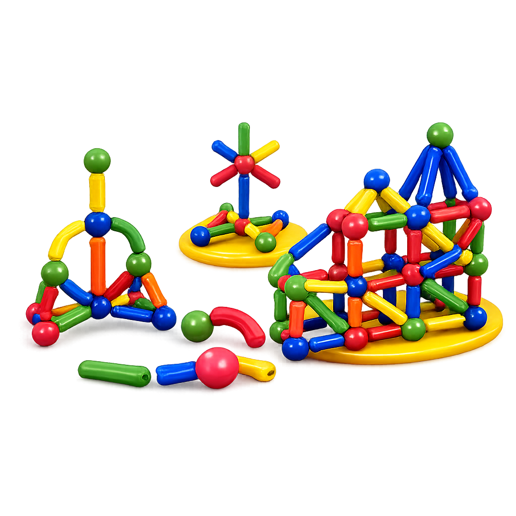 Magnetic Building Blocks – Creative STEM Learning Toy for Kids