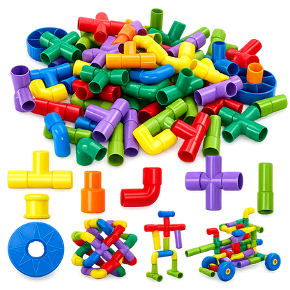 Creative STEM Pipe Construction Building Set For Kidz