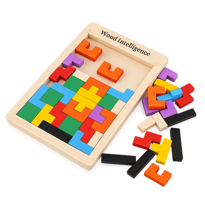 Wooden Intelligence Puzzle Board | Educational Brain Teaser Toy