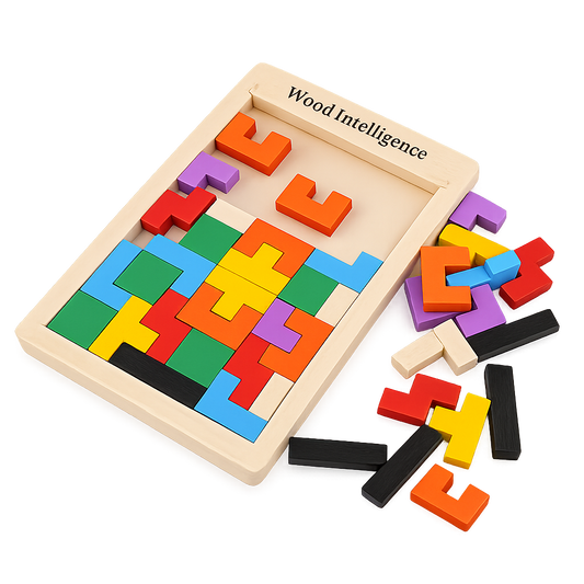 Wooden IQ Puzzle Board
