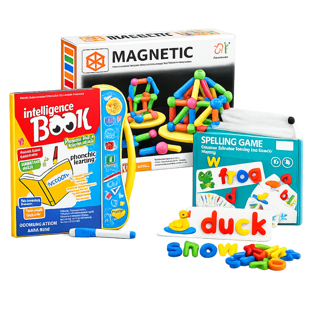 STEM & Smart Learning Bundle – 3-in-1 Educational Toy Set for Kids