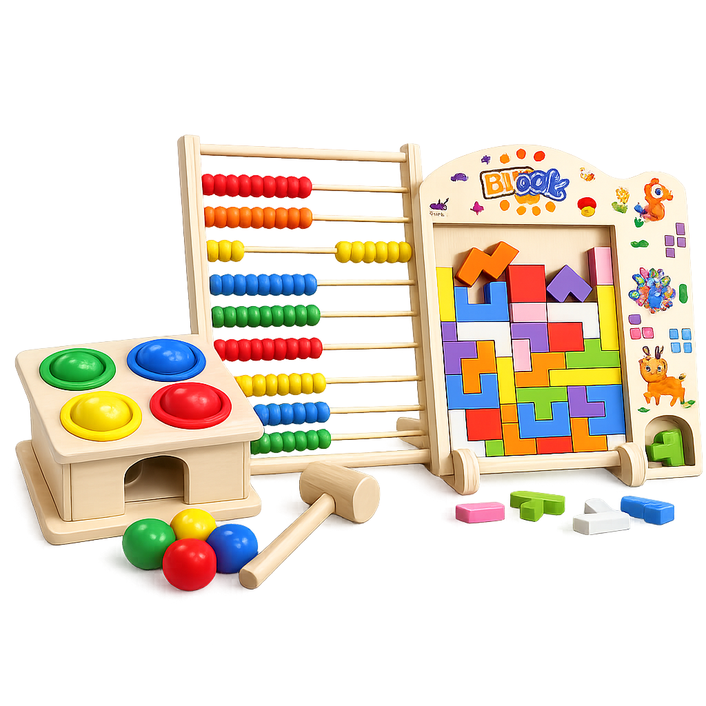 3-in-1 Montessori Brain Booster Learning Bundle