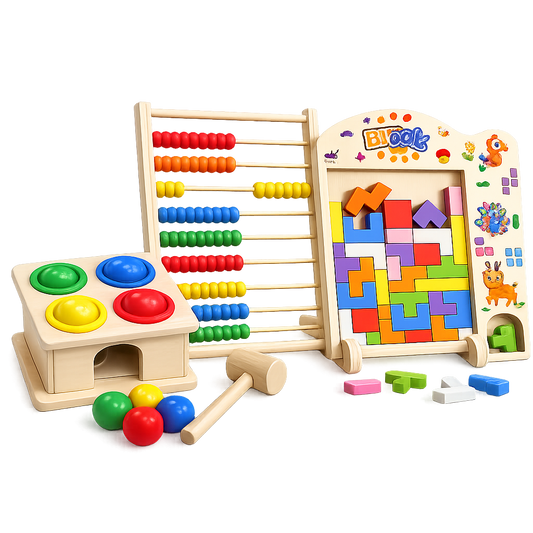 3-in-1 Montessori Brain Booster Learning Bundle