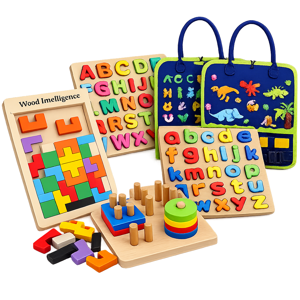 Ultimate 4-in-1 Early Montessori Learning Bundle