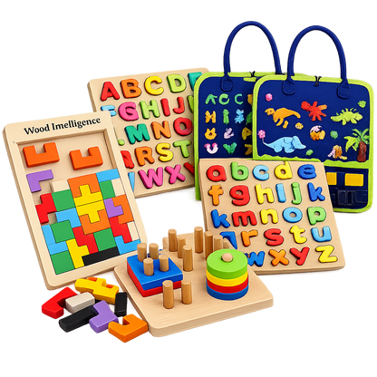 Ultimate 4-in-1 Early Montessori Learning Bundle