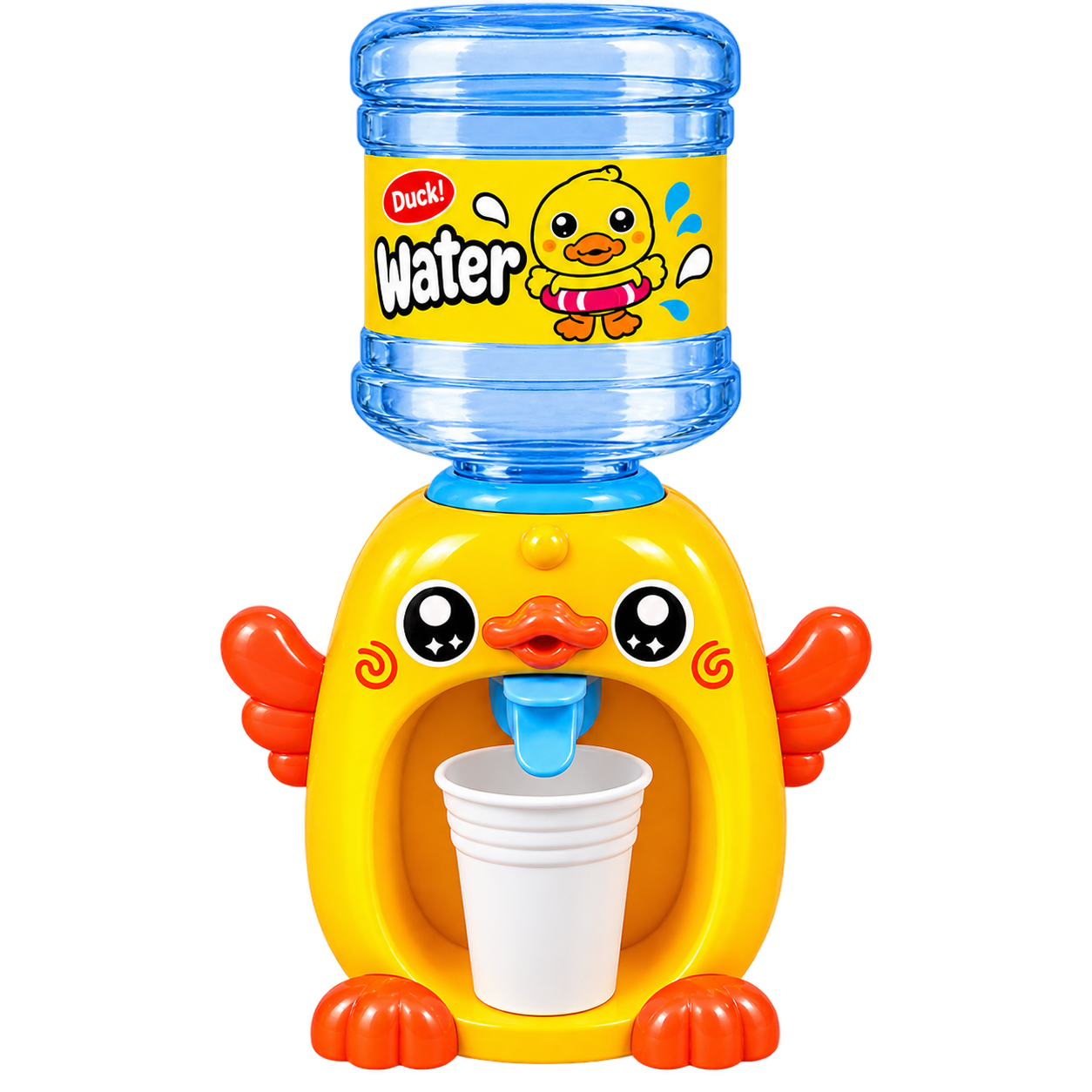 Duck Water Fountain Toy Dispenser for Kids | Interactive Pretend Play Water Station