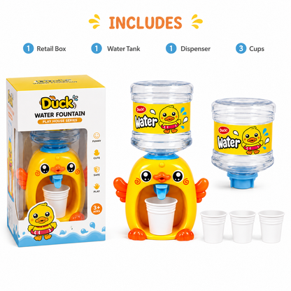 Duck Water Fountain Toy Dispenser for Kids | Interactive Pretend Play Water Station