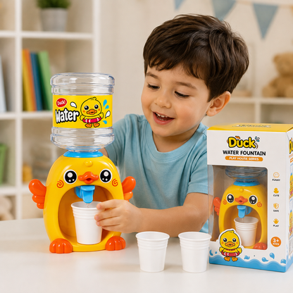 Duck Water Fountain Toy Dispenser for Kids | Interactive Pretend Play Water Station
