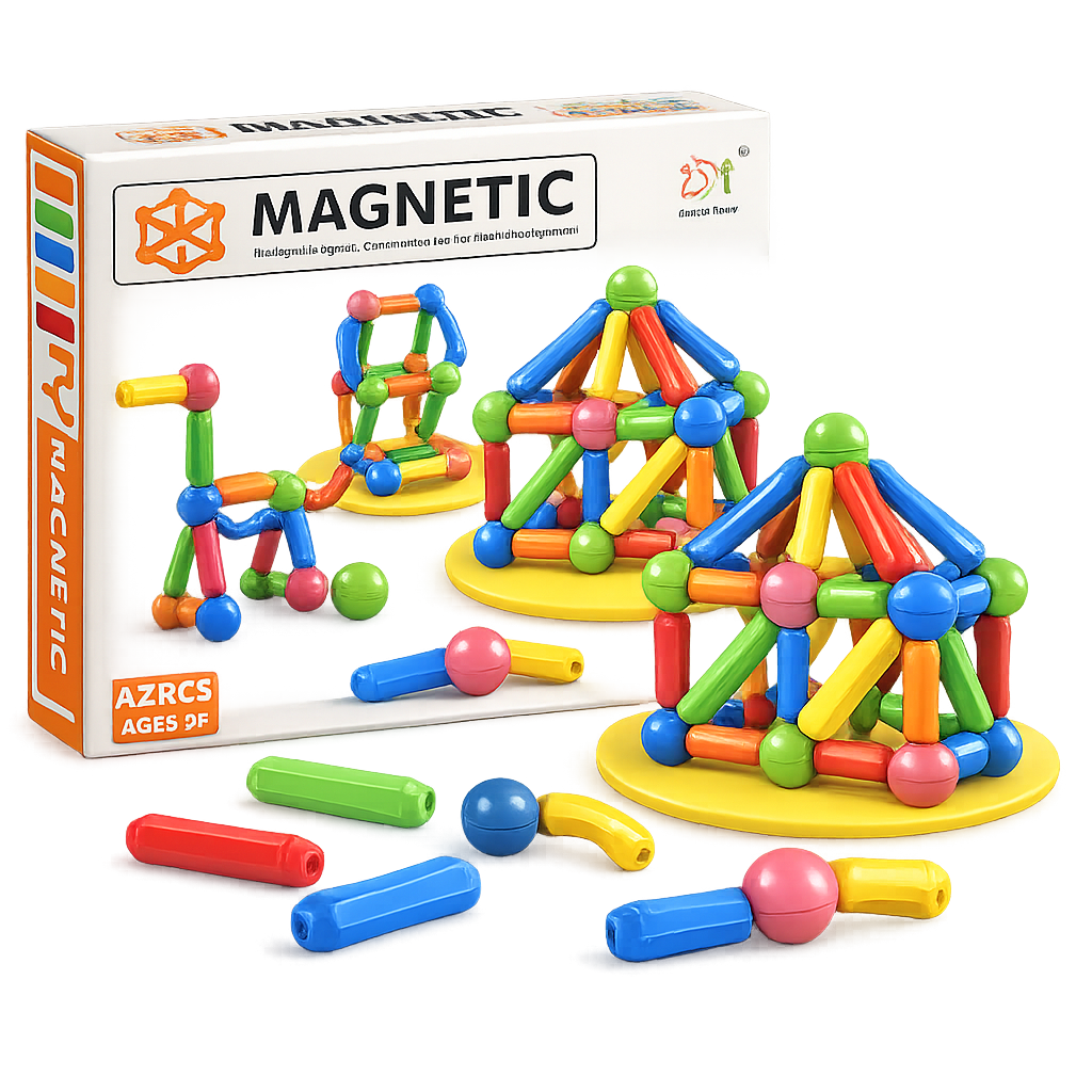 Magnetic 25 Pcs Construction Building Set