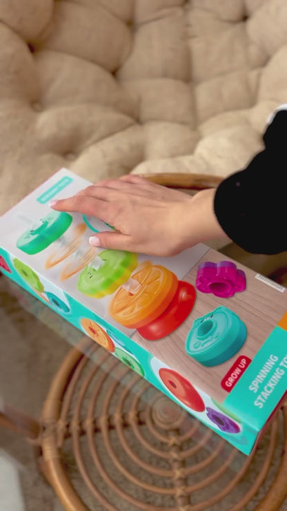 Rainbow Stacking Rings Toy for Toddlers | Learning Toy